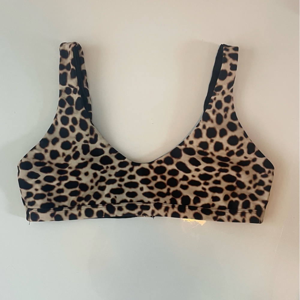 Storm Leopard Print Swim Top | Size M | NWOT